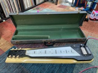 Vintage 60’s Harmony H7 Roy Smeck Lap Steel Guitar With Case