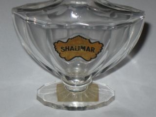Vintage Guerlain Baccarat Style Shalimar Perfume Bottle 1 OZ 4 