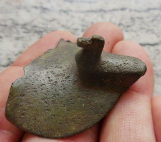 Romano - British Bronze Lid With Duck Found Wetwang Yorkshire 1st - 4th Century Ad