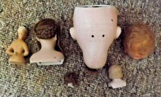 VINTAGE BISQUE GERMAN DOLL HEADS ARMAND MARSELLIE 390N A8M,  S & H 1160 - 3 &more 11