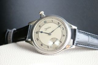 Zentra Vintage 1920`s Rare Unique German Men`s Wrist Watch With Dial