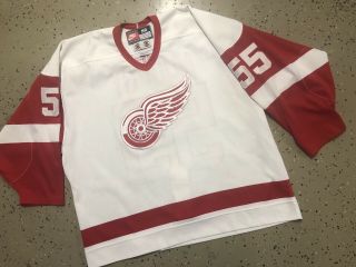 Vintage 90s Detroit Redwings Larry Murphy Nike Authentic Hockey Jersey Size 56