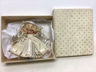 Vintage Nancy Ann 5 " Bisque Storybook Doll - Family Series Bride,  Marked America