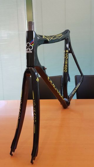 rare NOS COLNAGO CARBON VOLO team MALVOR PAGNIN vintage italian road frameset 5