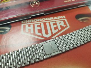 Vintage Heuer Monaco Mk1 NSA bracelet with signed clasp and 22mm endlinks 5