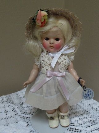 Vintage 1951 Vogue Ginny Sleep Eye Strung Doll With Wrist Tag 6