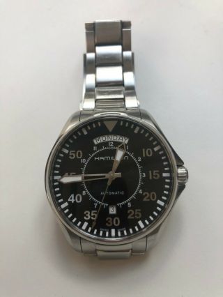 Pre - Owned Hamilton H64615135 Automatic Day/date Wrist Watch (the Interstellar)