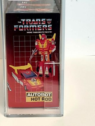 Transformers G1 Vintage AFA 90 HOT ROD MISB 85/90/95 4