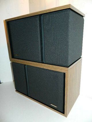 Vintage Walnut Pair Bose 301 Series Iii Direct Reflecting Speakers Nd