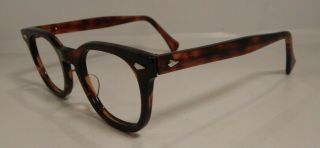 Vintage AUTHENTIC American Optical Stadium Tortoise 48/22 Eyeglass Frame NOS 3
