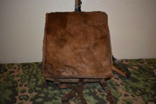German World War Ii Army Heer Pony Fur Pack Backpack Rucksack M34