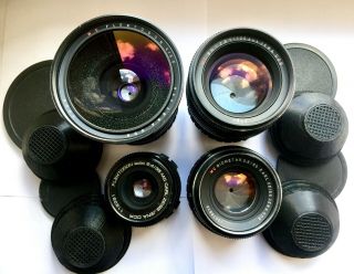 Vintage Zeiss MC Set 35,  50,  80,  120 Lenses Arri Pl - mount Arriflex Alexa Ursa 35mm 2