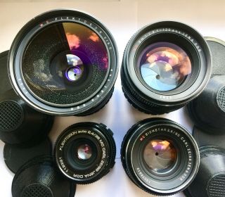 Vintage Zeiss MC Set 35,  50,  80,  120 Lenses Arri Pl - mount Arriflex Alexa Ursa 35mm 3