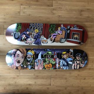 Sean Cliver Supreme Skateboard Deck Set World Industries Ss08 Rare