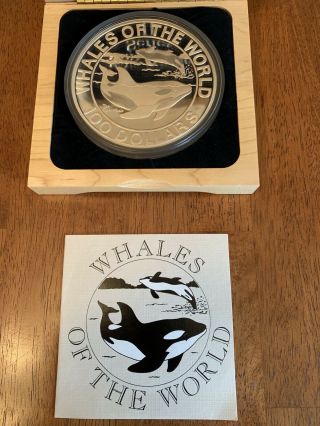 . 999 Silver Kilos Bahamas Whales Of The World 1993,  1994,  1995 COMPLETE SET Rare 3