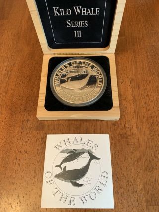 . 999 Silver Kilos Bahamas Whales Of The World 1993,  1994,  1995 COMPLETE SET Rare 4