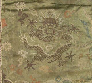 ANTIQUE CHINESE EMBROIDERY SILK TAPESTRY,  DRAGONS,  KESI,  TEXTILE 2