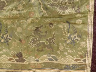 ANTIQUE CHINESE EMBROIDERY SILK TAPESTRY,  DRAGONS,  KESI,  TEXTILE 4