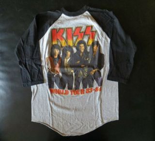 1983 Vintage Kiss Concert Shirt: " Tank " World Tour; Never Worn,  Nos Gem