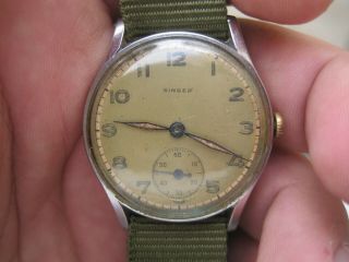 EXTREMELY RARE VINTAGE 100 SS BREITLING MILITARY MENS WRISTWATCH 1949 ' 2