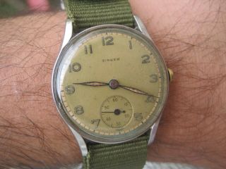 EXTREMELY RARE VINTAGE 100 SS BREITLING MILITARY MENS WRISTWATCH 1949 ' 4