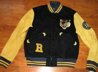 Rrl Double Rl Tiger Varsity Jacket Size L Ralph Lauren Rare From Japan