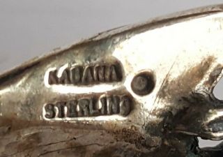 Rare & Gorgeous 1980 KABANA Hand Crafted Sterling Neck Collar SEA LIFE 5