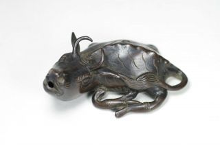 Antique Chinese 17th /18th Century Bronzewater Buffalo Water Dropper Scholars