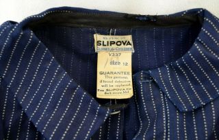 Vtg 1920s Slipova Railroad Coverall Play Suit Stifel Wabash Stripe Boot Stamp 3