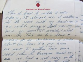 WWII letters,  D - Day France,  Bulge 1st Div 