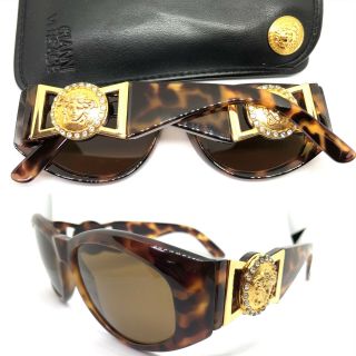 Gianni Versace Mod.  424/c Rh Col.  869 Od Vintage Sunglasses Chris Brown Migos