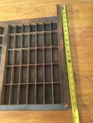 Vintage Wooden Printers Drawer Tray Wall Display Rack Letterpress Hamilton C 3