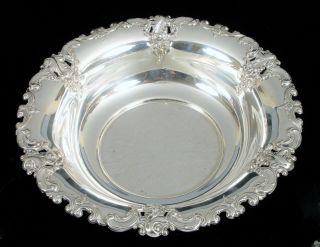 Antique Wallace Sterling Silver Grand Baroque Pattern Fruit Bowl 360g 4207 10 "