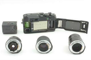 【SUPER RARE BLACK SET IN BOX】 Contax G2 28 45 90mm Lens TLA 200 JAPAN 8
