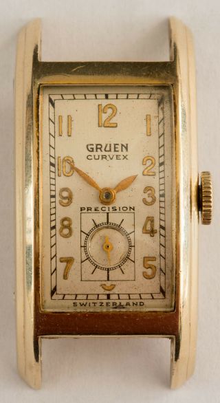 Vintage Gruen Curvex Precision 14k Gold Filled Man 
