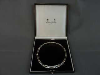 Mappin & Webb Sterling Silver Neck Chain Necklace 79g London 1998