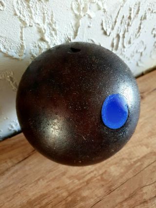 Antique Vintage Old Amber Bakelite Catalin Ball Dice Rod Block Blue 2858gr RAR 4