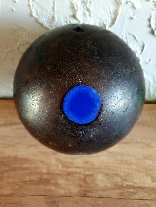 Antique Vintage Old Amber Bakelite Catalin Ball Dice Rod Block Blue 2858gr RAR 5