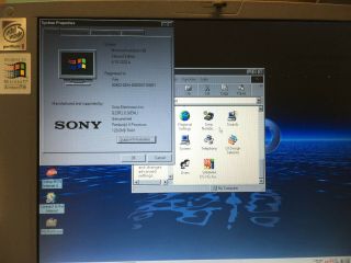 RARE Vintage Sony VAIO PII 333MHz N 505 128MB Retro DOS Windows 98 gaming laptop 8