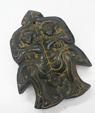 China,  jade,  hongshan culture,  hand carving,  natural jade,  dancer,  pendant jk01 2