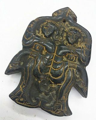 China,  jade,  hongshan culture,  hand carving,  natural jade,  dancer,  pendant jk01 3