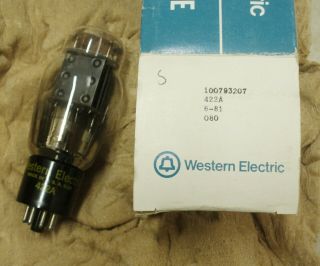 Western Electric 422a Rectifier Tube,  1981 Vintage,  Good