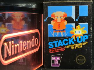 Nintendo Nes Stack - Up R.  O.  B In Black Box Nib Factory Ultra Rare