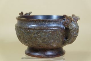 Old Antique Hand Carved Chinese Censer.  Stone Or Jade Carved. 4