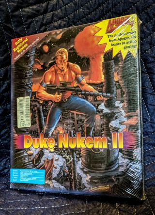 Duke Nukem Ii 2 Big Box Pc Apogee 3.  5 Vintage 1993 Video Game Nib