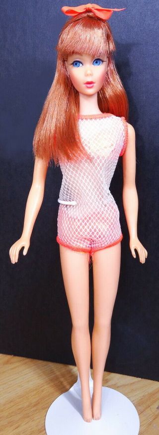 VHTF Stunning Vintage Redhead Twist ' N Turn Barbie Doll 2
