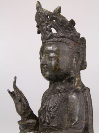 Antique Chinese Bronze Buddha Statue Ming Dynasty 16th 17th C. 11