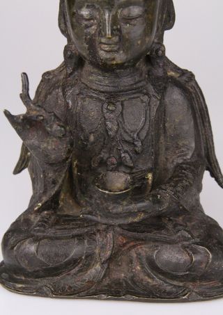 Antique Chinese Bronze Buddha Statue Ming Dynasty 16th 17th C. 7