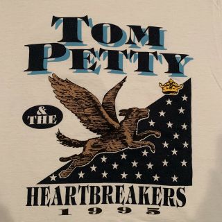 Vintage 1995 Tom Petty And The Heartbreakers Tour T - Shirt Mens Size XL 2