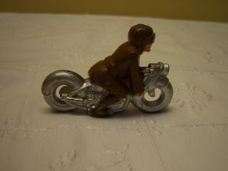 VINTAGE BARCLAY MANOIL LEAD MOTORCYCLE & RIDER (SOLDIER?) 2